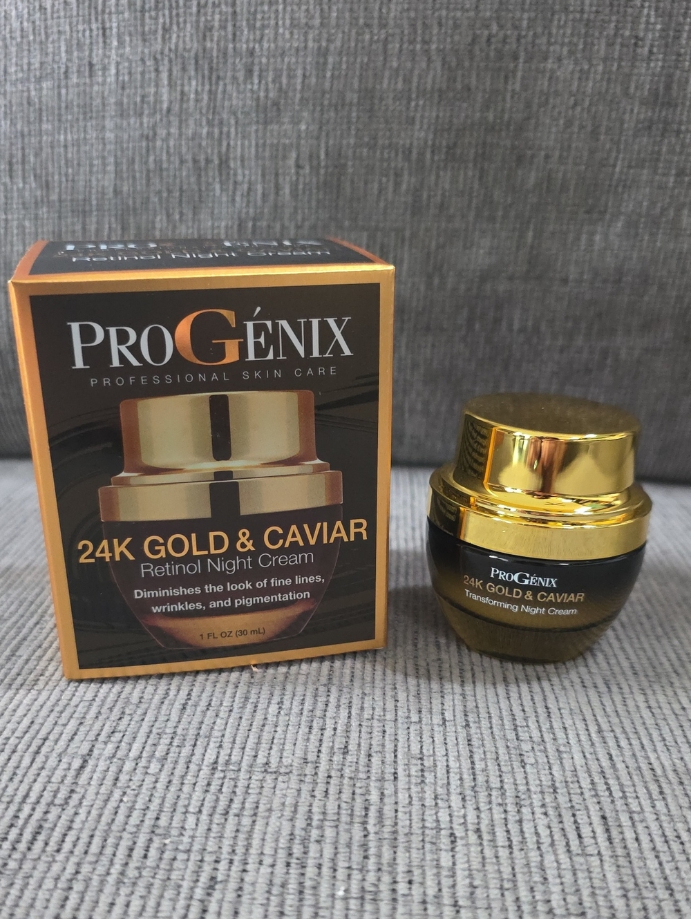 ProGenix 24K Gold & Caviar Retinol Night Cream, New, 1floz.